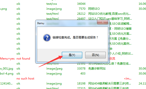 生成检查报告